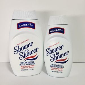 Vintage Regular Scent Shower to Shower Deodorant Body Powder LOT